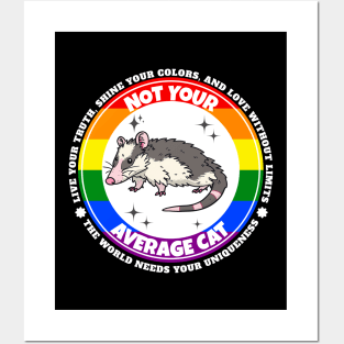 LGBTQIA+ Opossum Pride Posters and Art